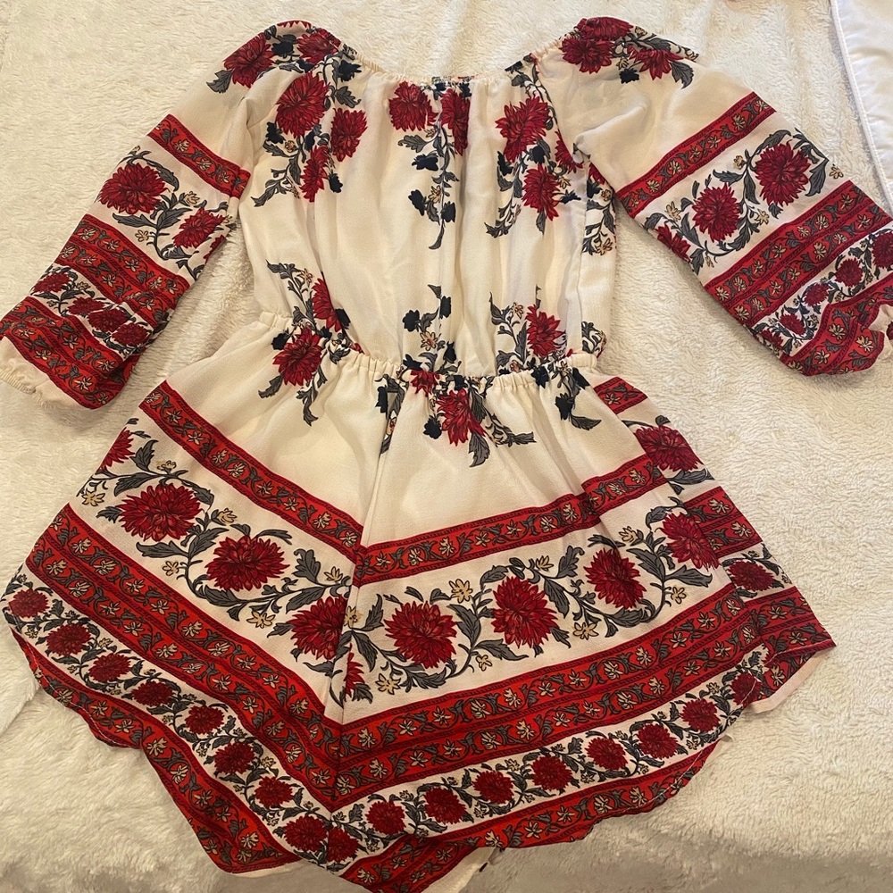 red and blue rompers